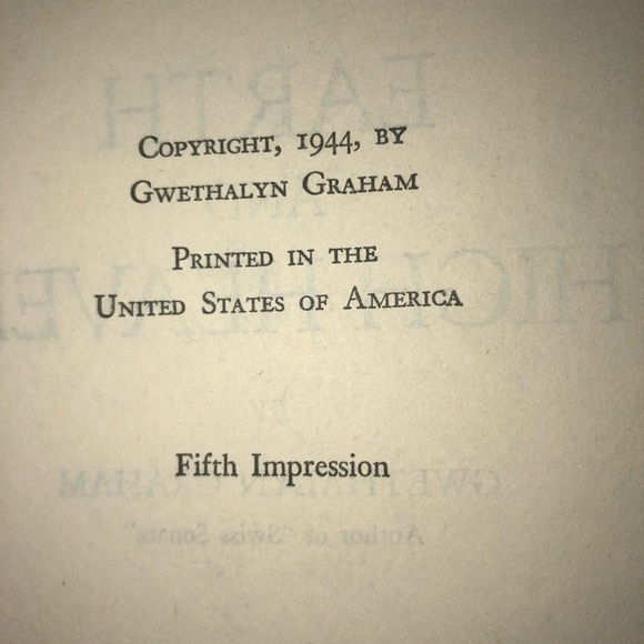 Earth and High Heaven Book by Gwethalyn Graham -Canadian author- 1944 - - Picture 4 of 8